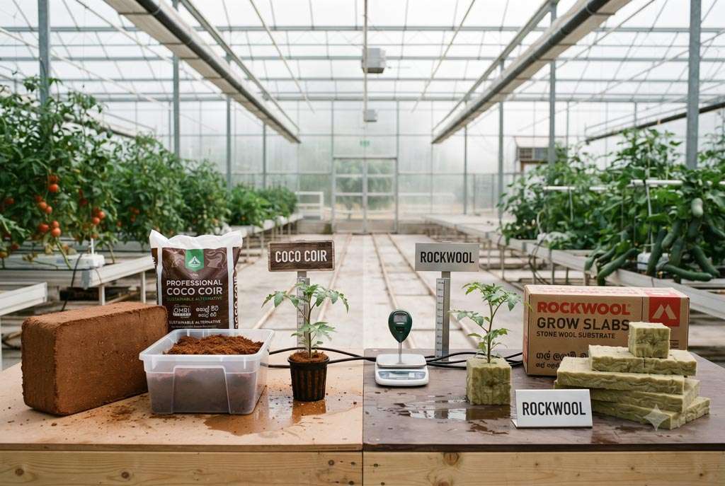 Coco Coir vs Rockwool for Commercial Greenhouse